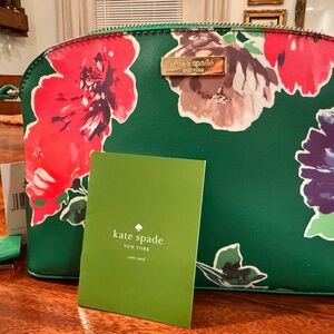 Kate Spade Brightwater Drive Springbloom Hanna Green Vinyl Crossbody Bag